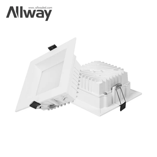 Allway Commercial Wall Washer Down Light Empotrable LED Slim Square Downlight